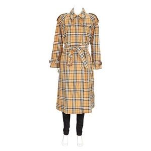 burberry vintage check trench coat